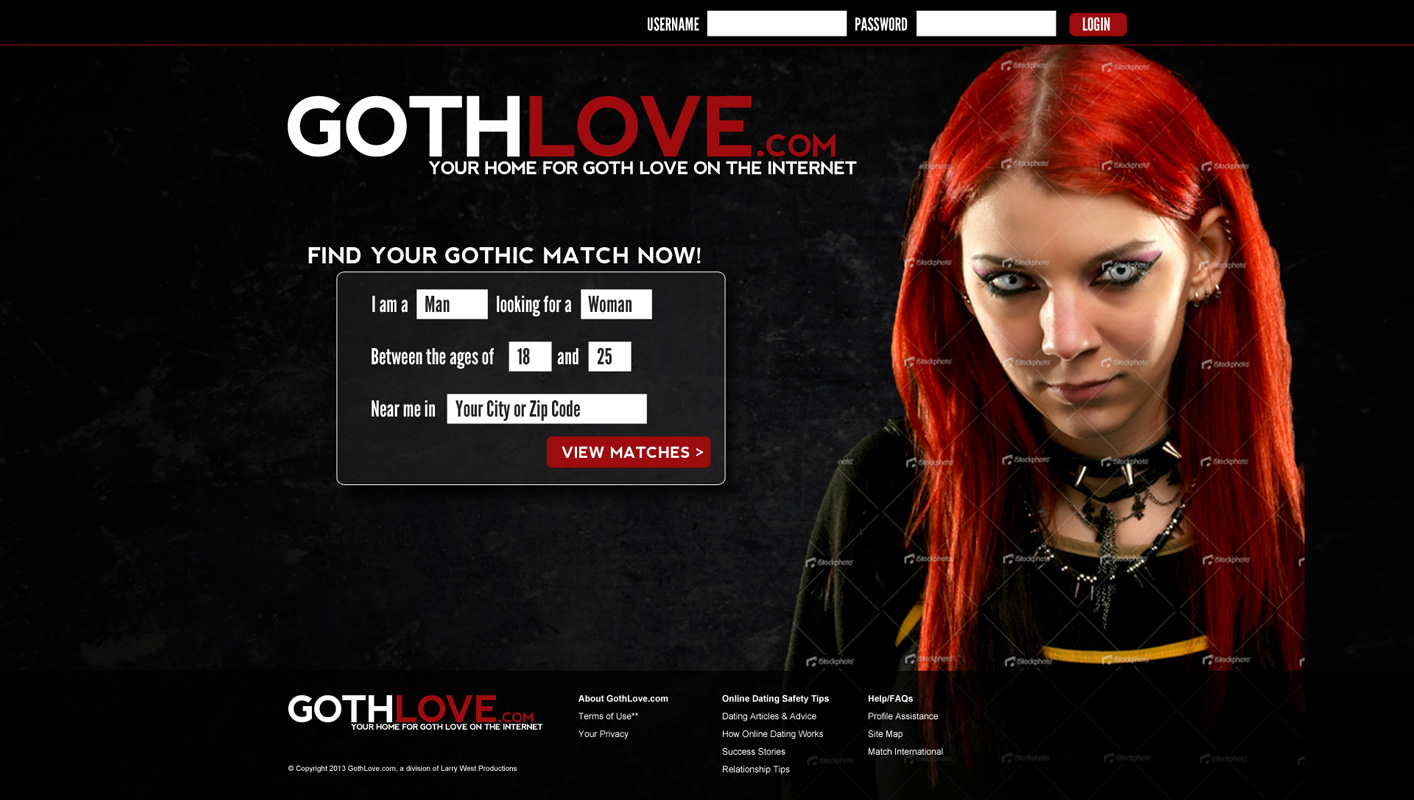 Goth Dating Site.